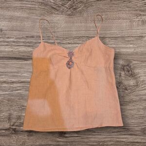 CAROLE COUTURE Elegant Peach Camisole Top